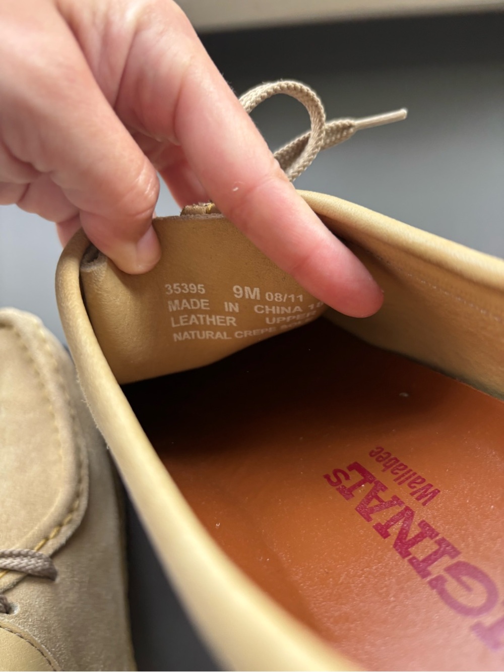 Clark’s Originals Wallabees- Men’s 9 - Picture 6 of 7